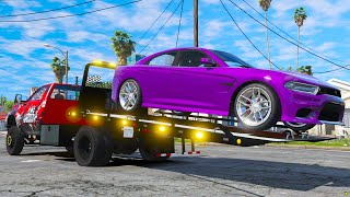 Towing Cars Out The Hood in GTA 5 RP [upl. by Cirda571]