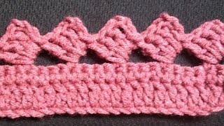 How to Crochet the EdgeBorder Stitch Pattern 48│by ThePatternFamily [upl. by Latyrc]