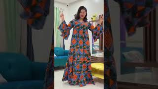 TRÈS BELLE ROBE AFRICAINE EN WAX [upl. by Yelyr]