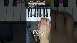 Rush E Piano Tutorial Клавиши с цифрами правая рука [upl. by Ive141]