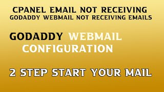 cpanel mail mx record Cpanel Email not Receiving  Godaddy Webmail not Receiving Emails in Hindi [upl. by Carbrey242]