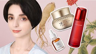 Korean Skin Care Products for Anti Aging The Secrets of Korean Ginseng  안티에이징 스킨케어 루틴 [upl. by Atteiram]