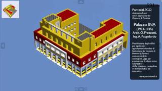 Progetto Pontinia LEGO modello palazzi INA [upl. by Alysoun108]