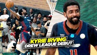 Kyrie Irving Drops TRIPLE DOUBLE In Drew League Debut Goes CRAZY [upl. by Lerud]