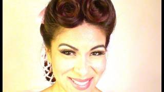 Easy Vintagey Updo With snood [upl. by Hazel]