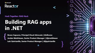 Building RAG apps in NET [upl. by Madid784]