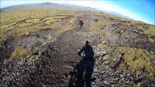 MTB AM Bláfjöll to Hafnafjörður via Grindarskörð [upl. by Mackey]