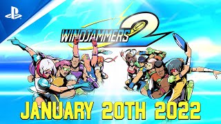 Windjammers 2  Release Date Reveal Trailer  PS4 [upl. by Eilasor824]