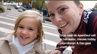 Uitje naar de Apenheul valt in het water en nieuwe hobby uitproberen Familie Elting Weekvlog 54 [upl. by Marven]