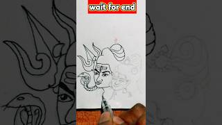 Shiv and parvati drawing🙏🌈🍦shorts youtubeshorts shortvideo shiv parvati [upl. by Ecinue]