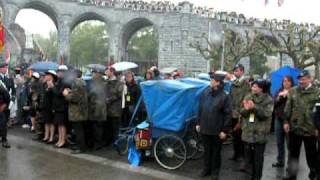 PMI 2009 Lourdes  cérémonie dadieu départ des drapeaux [upl. by Ezar195]