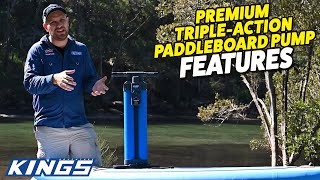 Adventure Kings Premium Triple Action Paddleboard Pump Features [upl. by Annoyed]