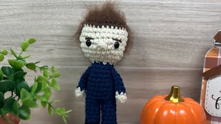 Little crochet Michael Myers will be listed in the shop soon 🔪 crochet amigurumi [upl. by Mill948]