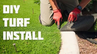 How To Install Artificial Turf  DIY Artificial Grass [upl. by Cheryl]