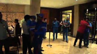 Indian Cricket Team After Winning World Cup 2011 at Taj Mumbai [upl. by Kyla701]