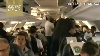 Colombia plane crash Pretakeoff video of Chapecoense released [upl. by Lagasse]