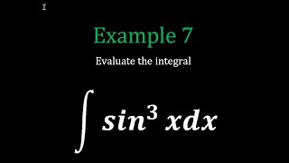 Integral Calculus Example 7 [upl. by Deana290]