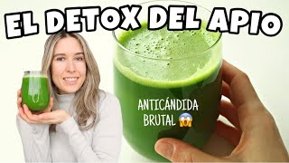 DETOX DE ZUMO DE APIO Pruébalo 30 días para eliminar tu candidiasis parásitos y eczema [upl. by Des]