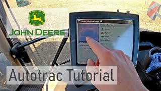 Tutorial John Deere Autotrac  Felgrenzen  Vorgewendegenzen  Fahrgassen  Bedeckungskarte [upl. by Remmer]