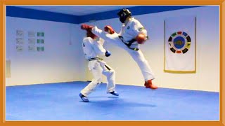 Taekwondo Sparring Session Ginger Ninja Trickster [upl. by Averi15]