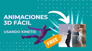 Crea Animaciones 3D fácilmente sin experiencia con Kinetix [upl. by Nirehtac]