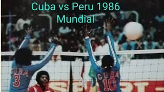 Campeonato Mundial de Voleibol Feminino 1986 Cuba vs Peru [upl. by Evangeline476]