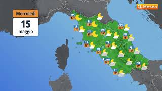 Meteo previsioni meteo Mercoledì 15 maggio 2024 [upl. by Natasha]