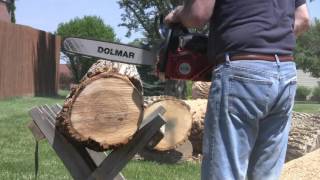 Dolmar 5105 Chainsaw Ported [upl. by Elitnahc]