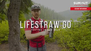 Lifestraw Go Water Filter Bottle Review  Dayhike to Lake Janus  PCT Section K [upl. by Routh]