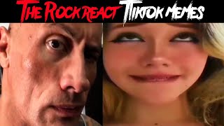 The Rock reacts Tiktok Memes  Memes [upl. by Aham]