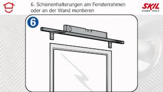 SchrittfürSchrittAnleitung Gardinenschiene aufhängen [upl. by Caroline]