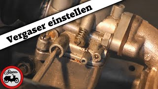 Simson Grundlagen 5 Vergaser einstellen BVF 1er Baureihe [upl. by Weiler]