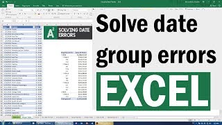 Dates not grouping in pivot tables in Excel  Fix those mistakes and more [upl. by Aramal]