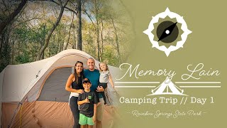 Floridas Rainbow Springs Camping Kayaking Kiddos  🏕️ Day 1 [upl. by Ardnic]