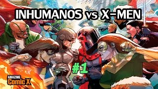 INHUMANOS vs XMEN 01  El Plan de los XMen empieza  Comic en español  Narrado [upl. by Adnerb]