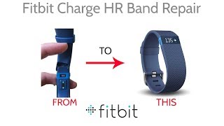 Repair Fitbit Charge HR Wristband Band Replacement How To Tutorial [upl. by Deedee296]