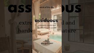 wordoftheday assiduous learnenglish angrezyatri [upl. by Ainessej]