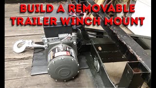 Removable Car Trailer Winch Mounting Idea amp How to Install [upl. by Euqinor]