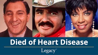 These 6 Beloved Celebs Died of Heart Disease  Anniversaries [upl. by Tempa864]