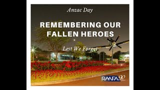 RAAFA ANZAC Day Ceremony [upl. by Larrabee]