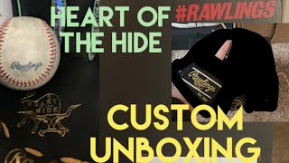 custom rawlings heart of the hide glove unboxing [upl. by Nonnah]