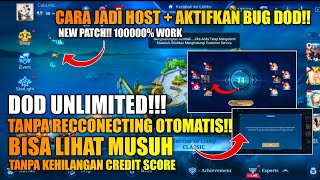 UPDATE PATCH TERBARU CARA DOD UNLIMITED JADI HOST TANPA KELUAR ROOM SIMPLE 1000000 WORK [upl. by Arbuckle]