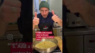 How to Make Spaghetti Aglio e Olio  ROME COOKING SCHOOL by DEVOUR TOURS [upl. by Ailecra]