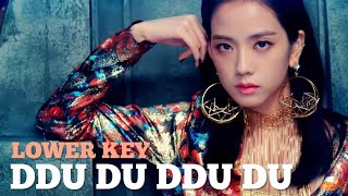 KARAOKE Ddu Du Ddu Du  BLACKPINK Lower Key  Forever YOUNG [upl. by Acinhoj564]