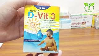 Vitamins D3 Drops For Children  DVit 3 Uses  Baby Strong Teeth amp Bones [upl. by Audrit]