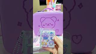 Purple Bag ASMR 💜🔮 schoolsupplies stationery [upl. by Edmea892]