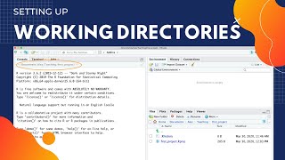 Setting Up Working Directory in R  Rstudio basics R Tutorial for beginners [upl. by Ieppet761]