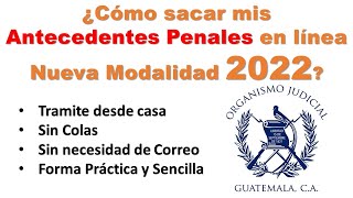 ¿Cómo sacar los Antecedentes Penales en línea de Forma práctica y sencilla sin necesidad de correo [upl. by Placida]