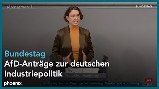 188 Sitzung des Deutschen Bundestags AfDAnträge zur deutschen Industriepolitik [upl. by Noremak]