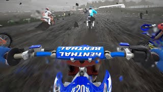 GoPro  MA PREMIÈRE COURSE EN MOTOCROSS  impraticable sous la pluie jai galéré de ouf 😳 [upl. by Craw]